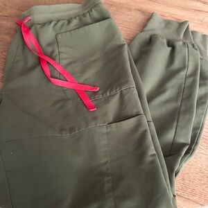 Figs Olive Green Zamora Scrub joggers Large